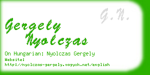 gergely nyolczas business card